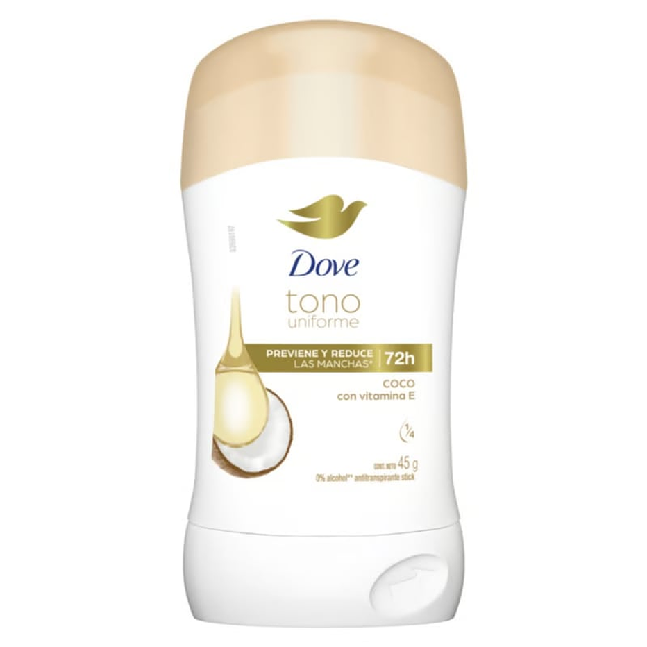 Desodorante Dove Tono Uniforme Coco 45g - 72h 1