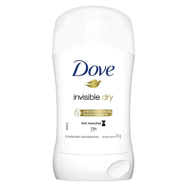 Desodorante Dove Invisible Dry 45g - 72h 1