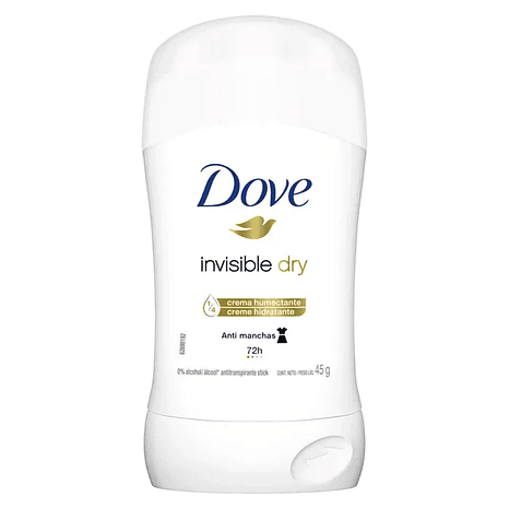 Desodorante Dove Invisible Dry 45g - 72h 1