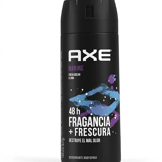 Axe Body Spray 150ml -  48h Fragancia + Frescura Marine 1