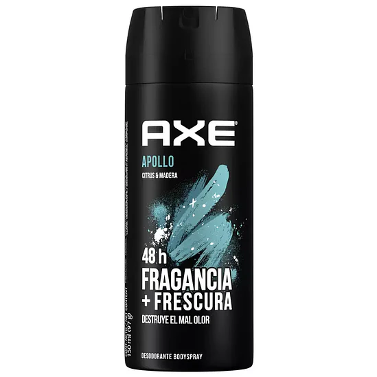 Axe Body Spray 150ml -  48h Fragancia + Frescura Apollo 1