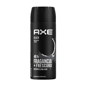Axe Body Spray 150ml -  48h Fragancia + Frescura Black 1