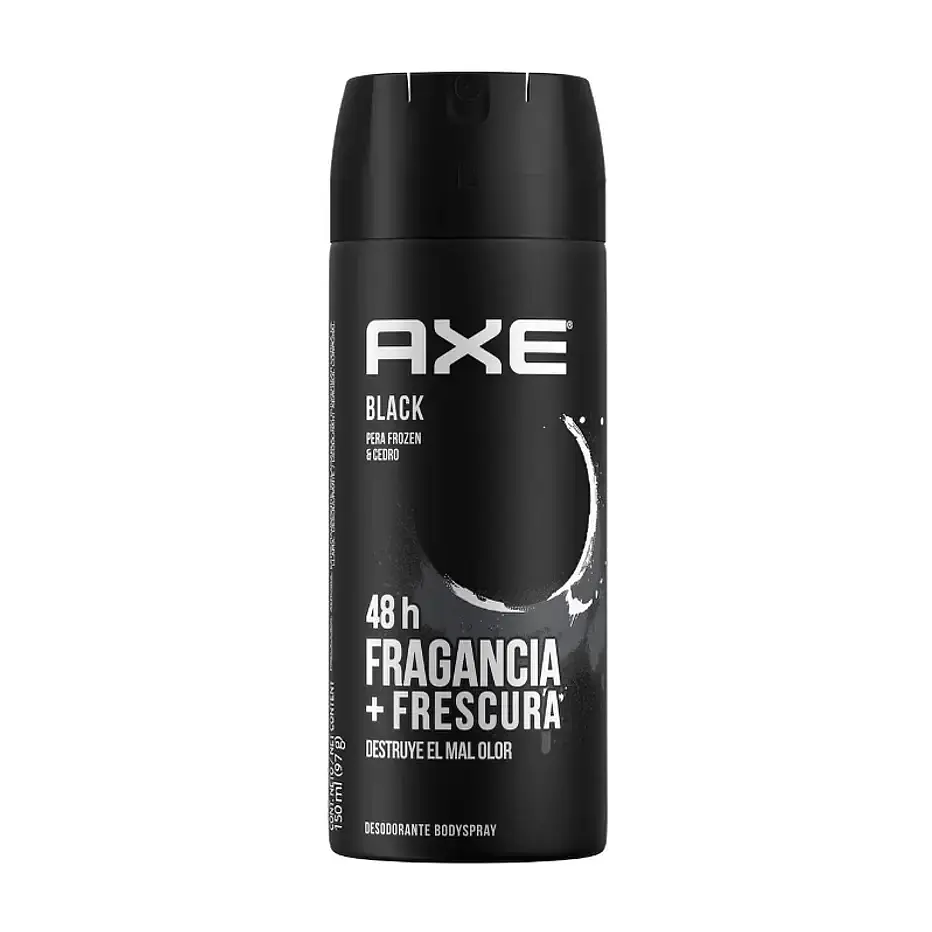 Axe Body Spray 150ml -  48h Fragancia + Frescura Black 1