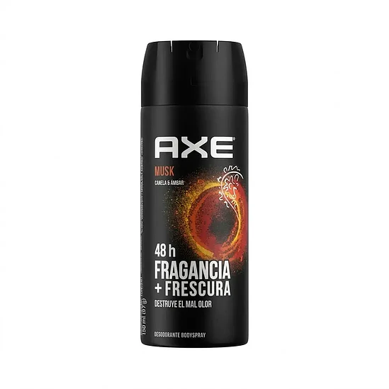 Axe Body Spray 150ml - 48h Fragancia + Frescura Musk 1