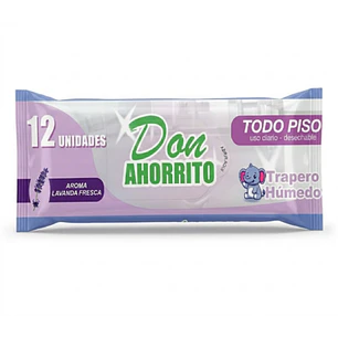 Trapero Húmedo Don Ahorrito 12 Unid- Lavanda