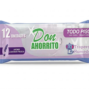 Trapero Húmedo Don Ahorrito 12 Unid- Lavanda