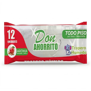Trapero Húmedo Don Ahorrito 12 Unid - Manzana Canela