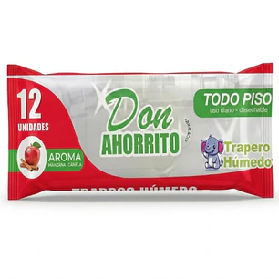 Trapero Húmedo Don Ahorrito 12 Unid - Manzana Canela