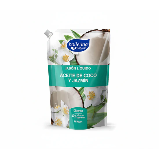 Jabón ballerina 750 ml - Aceite de Coco y Jazmín 1