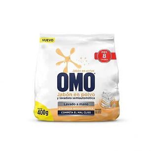 Detergente Omo 400g - Jabón en Polvo 