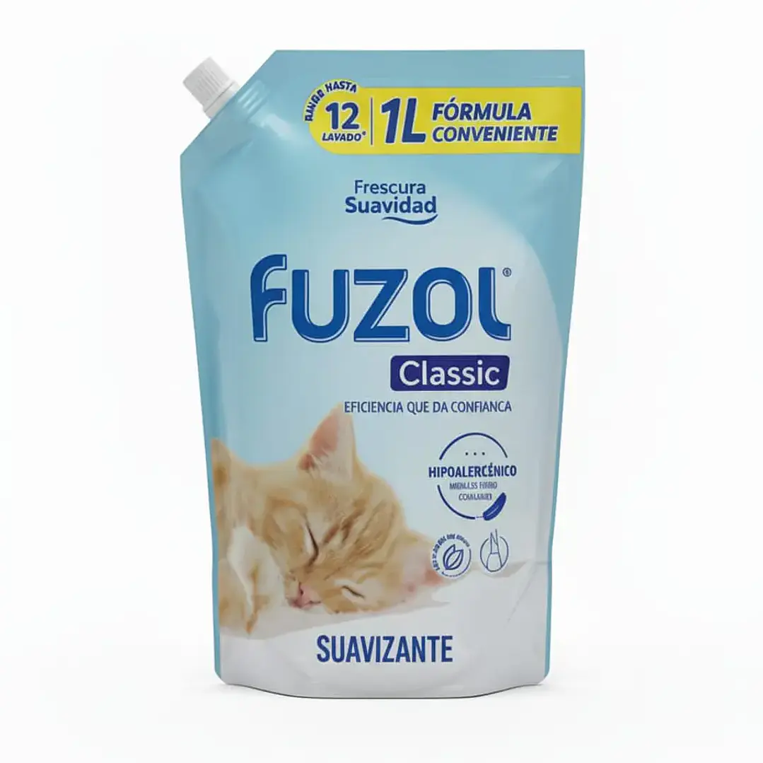 Suavizante Fuzol 1L - Hipoalergénico Classic 1