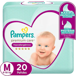 Pañal Pampers Premium Care  -Talla M 20 Un