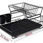 Secaplatos Organizador 2 Niveles – Negro Compacto - Miniatura 2