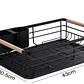 Secaplatos Organizador 1 Nivel – Negro y Madera Nordik - Miniatura 2
