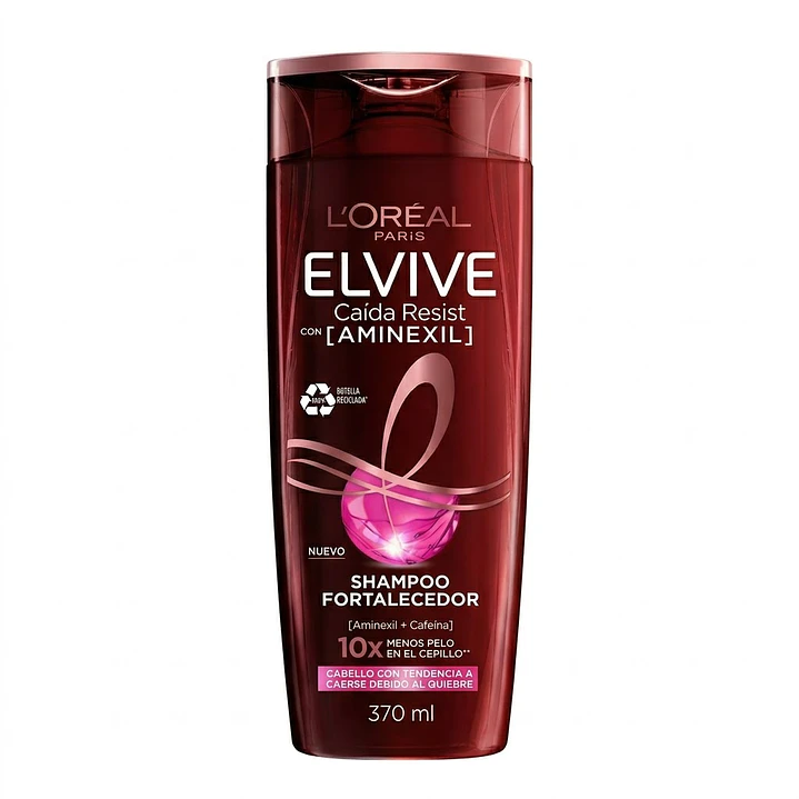 Shampoo Fortalecedor L'Oréal Elvive Caída Resist Aminexil 370 ml 1