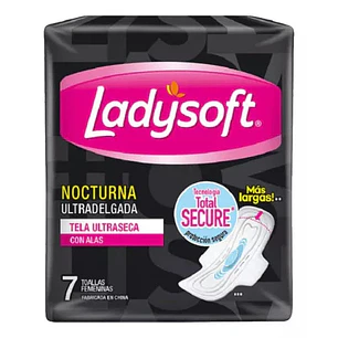 LadySoft Nocturnas Ultradelgadas Toallas femeninas x 7 unidades