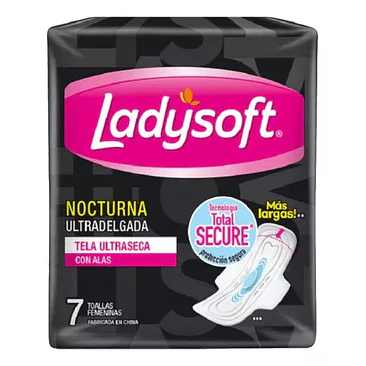 LadySoft Nocturnas Ultradelgadas Toallas femeninas x 7 unidades 1