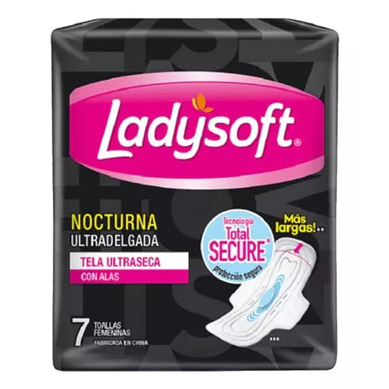 LadySoft Nocturnas Ultradelgadas Toallas femeninas x 7 unidades 1