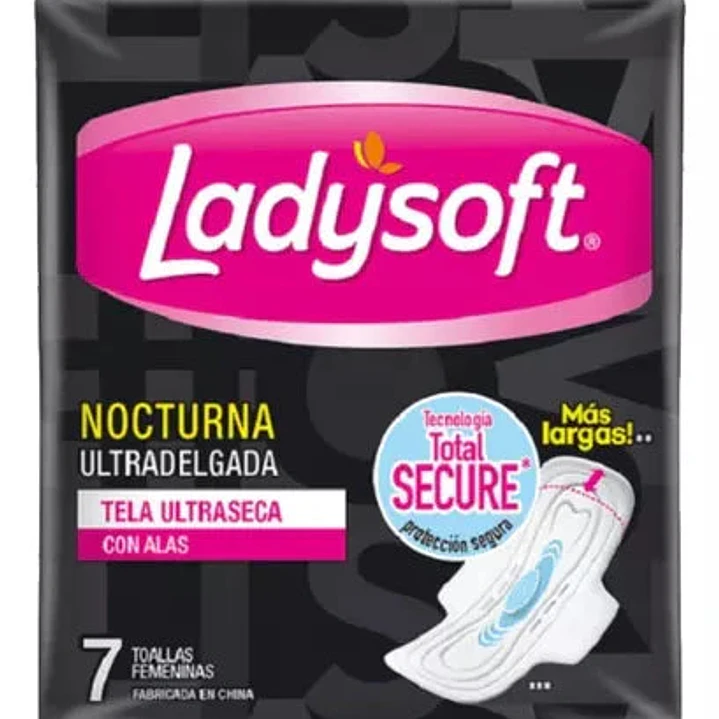 LadySoft Nocturnas Ultradelgadas Toallas femeninas x 7 unidades 1