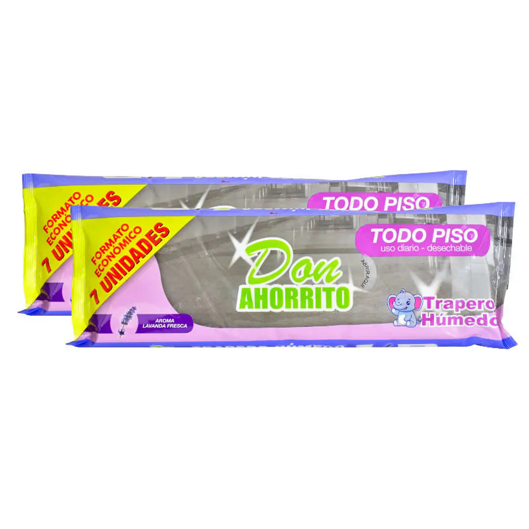 Trapero Humedo Don Ahorrito 7 Und - Lavanda 1