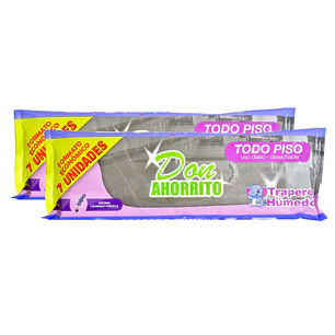 Trapero Humedo Don Ahorrito 7 Und - Lavanda