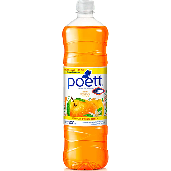 Limpiador Líquido Aromatizante Poett 900 ML-Frescura Tropical  1