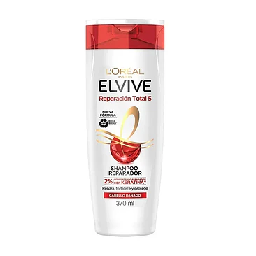 Elvive Loreal Shampoo Reparación Total 370 mL 1