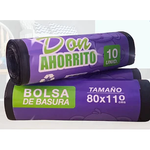 Bolsas de Basura Don Ahorrito 80x110 10Un (1 Paquete)