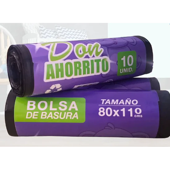 Bolsas de Basura Don Ahorrito 80x110 10Un (1 Paquete) 1