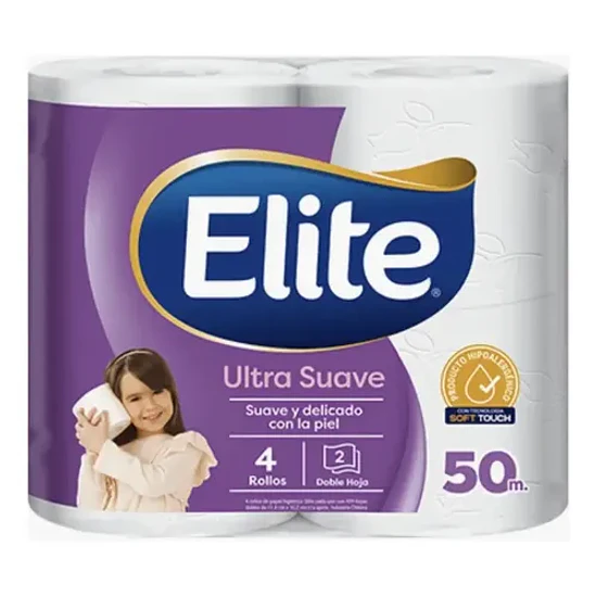 Manga Papel Higiénico Elite Ultra Doble Hoja 32 Rollos X 50m 2
