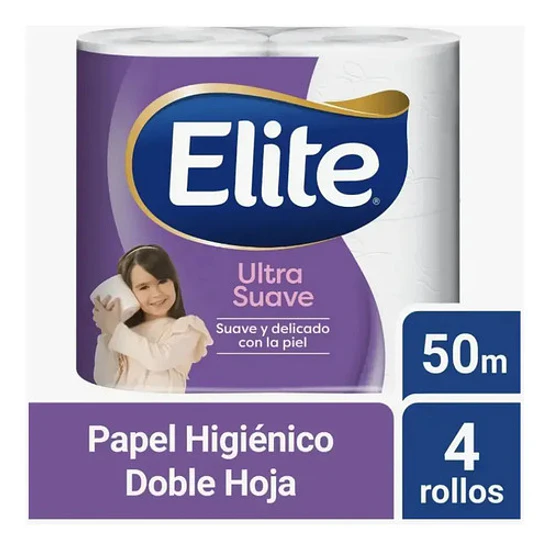 Manga Papel Higiénico Elite Ultra Doble Hoja 32 Rollos X 50m 3