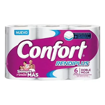 Papel Higiénico Confort Rendiplus 20 Metros 48 Rollos 1