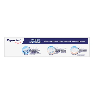 Pack X3 Pasta Dental Xtra Whitening Fórmula Suave 270g Pepsodent 4