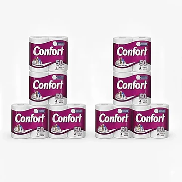 Confort Papel Higiénico Mega 32 Rollos Doble Hoja 50m 2