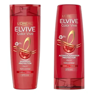 Elvive Pack Shampoo  Y Acondicionador  Color Vive 370ml