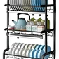 Secador Escurridor De Loza Platos 3 Niveles / Negro - Miniatura 1