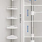 Organizador Esquinero Ducha 4 Repisas Blanco - Miniatura 5