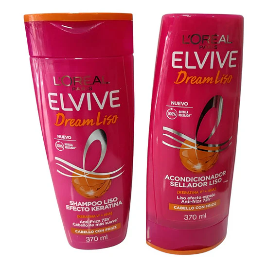 Pack Shampoo Y Acondicionador Dream Liso 370ml 3