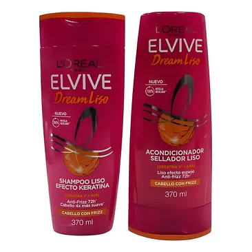 Pack Shampoo Y Acondicionador Dream Liso 370ml 4