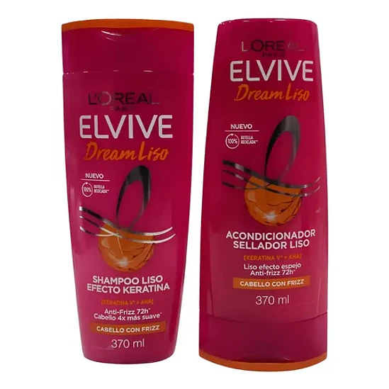 Pack Shampoo Y Acondicionador Dream Liso 370ml 4