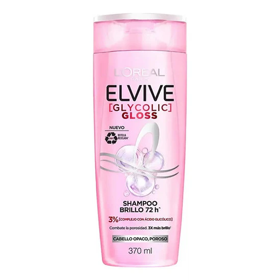 Elvive Pack Sh Y Ac Glycolic Gloss 370ml 2