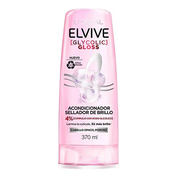 Elvive Pack Sh Y Ac Glycolic Gloss 370ml 3