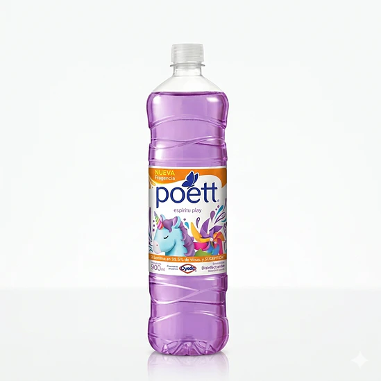 Limpiador Líquido Aromatizante Poett 900 Ml - Epiritu play  1