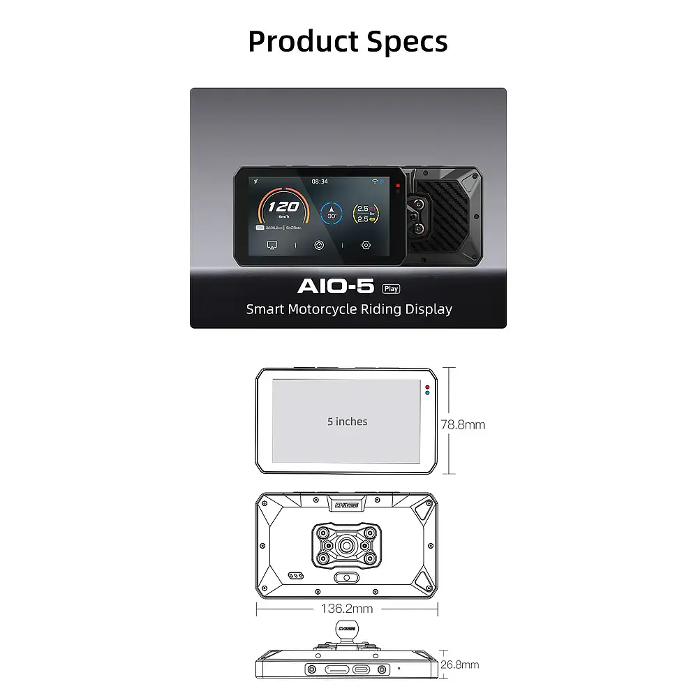 CHIGEE PANTALLA DE CONDUCCION INTELIGIENTE AIO-5 PLAY
