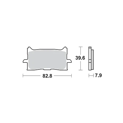 Pastillas delanteras sinterizadas 971CM55 para Honda Africa Twin / CB1000 | Braking