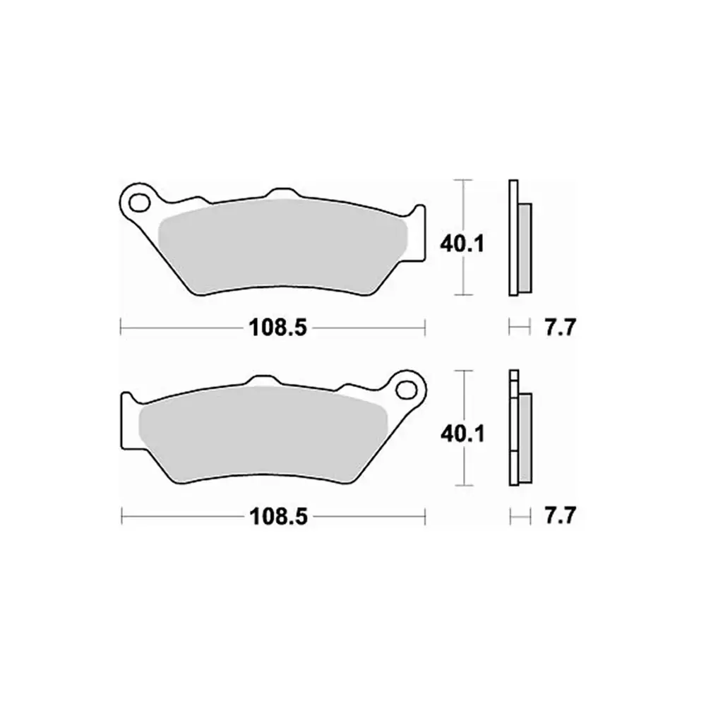 Pastillas (Adventure) delanteras sinterizadas 780CM55 para Aprilia, BMW, Honda, KTM | Braking
