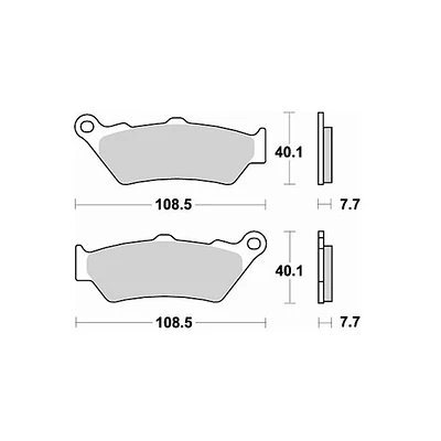 Pastillas (Adventure) delanteras sinterizadas 780CM55 para Aprilia, BMW, Honda, KTM | Braking