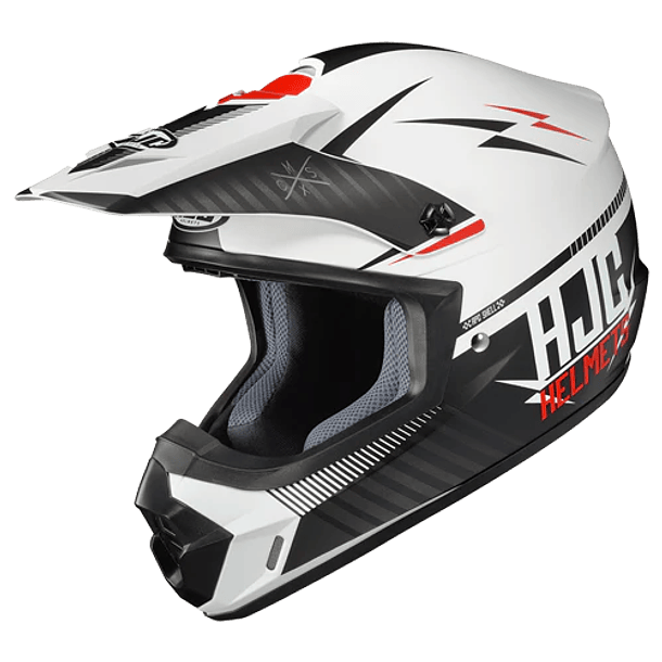 Casco Multi Motocross HJC CS-MXII TWEEK MC1SF Blanco negro