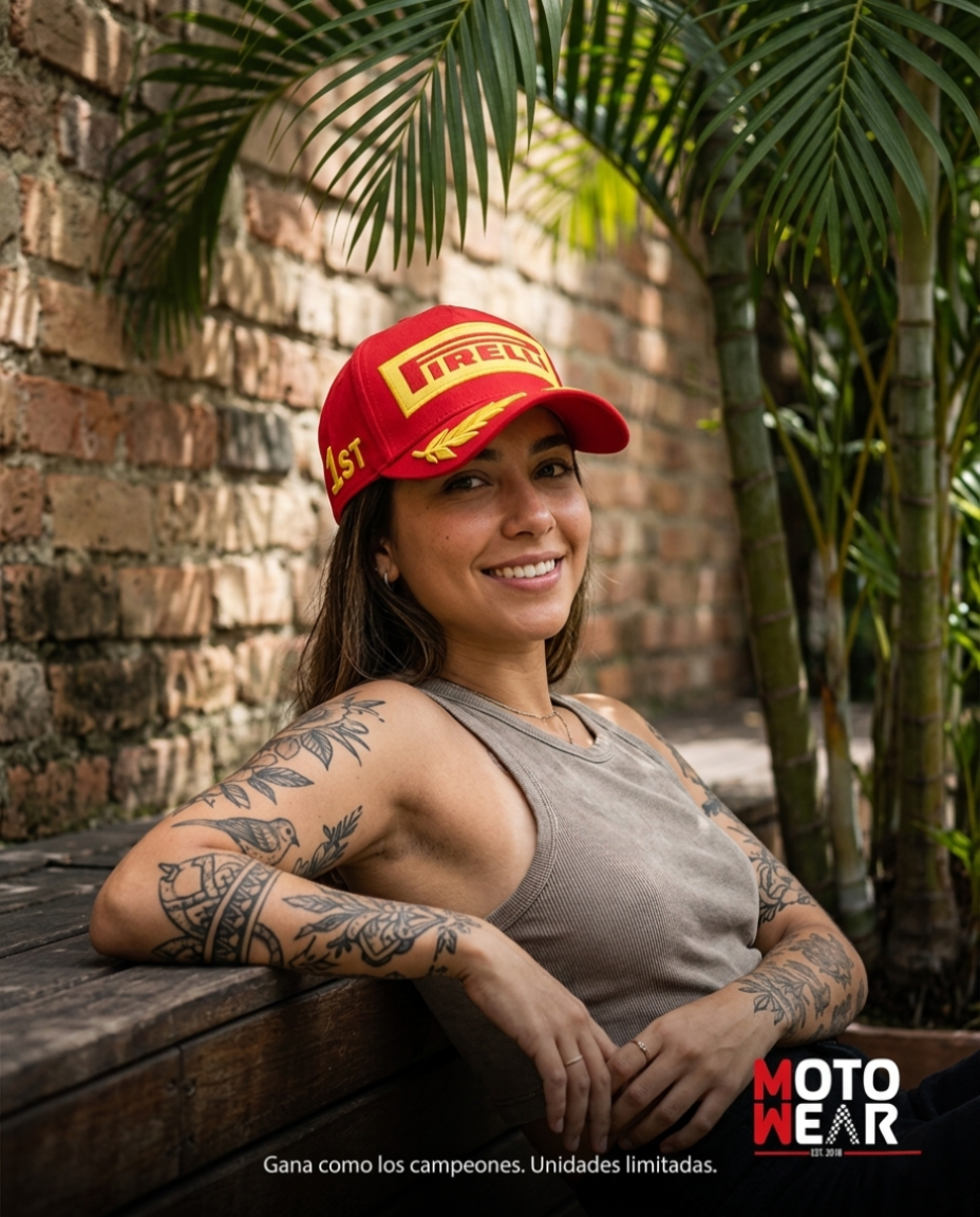 Gorra Pirelli roja 6