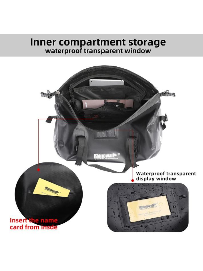 Bolso Cola Moto Rhinowalk MT20450 45L Impermeable 6